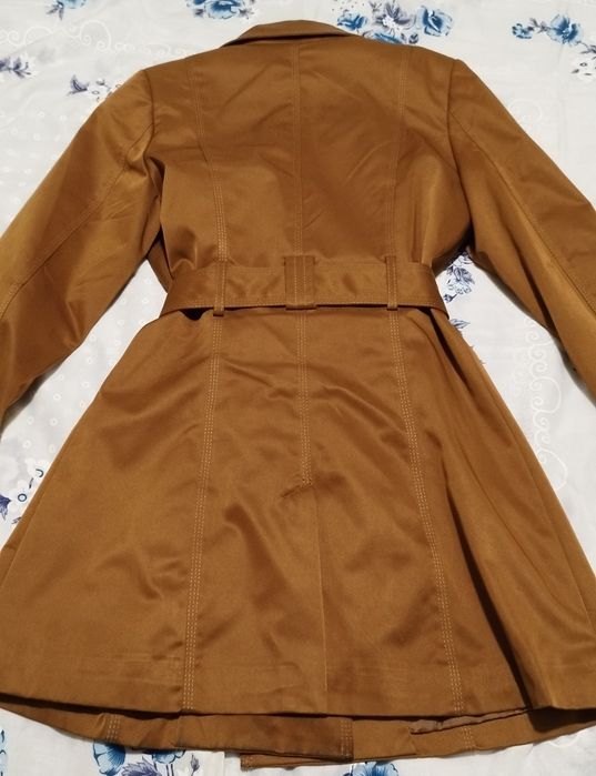 Gabardina de cor castanho xs/S