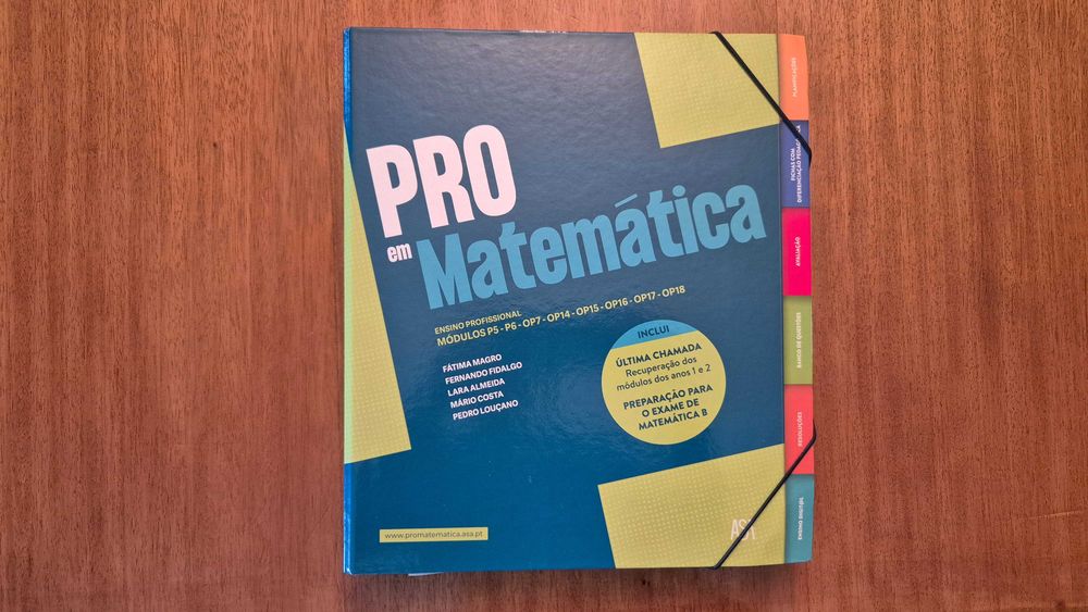 Vendo Dossier Professor e Manuais PRO EM MATEMÁTICA, Ano 3 - Profissional P5, P6, OP7, OP14 a OP18 - NOVO!