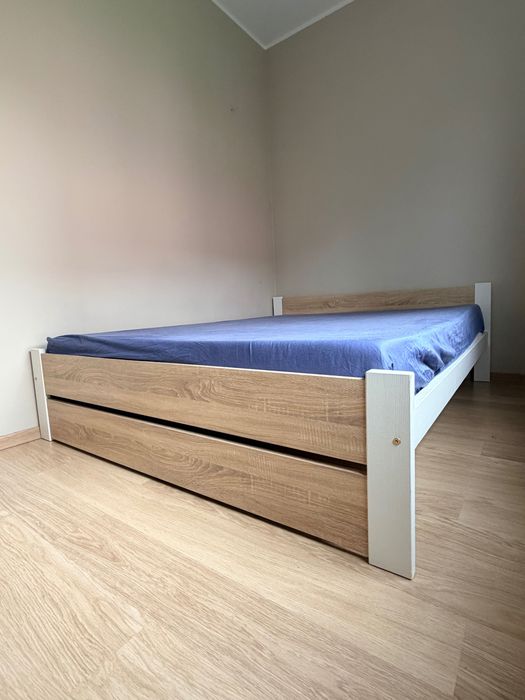 REZERWACJA Łóżko ze stelażem i materacem gratis 160 x 200