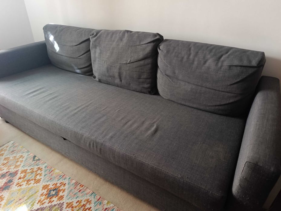 Sofá cama IKEA cinza