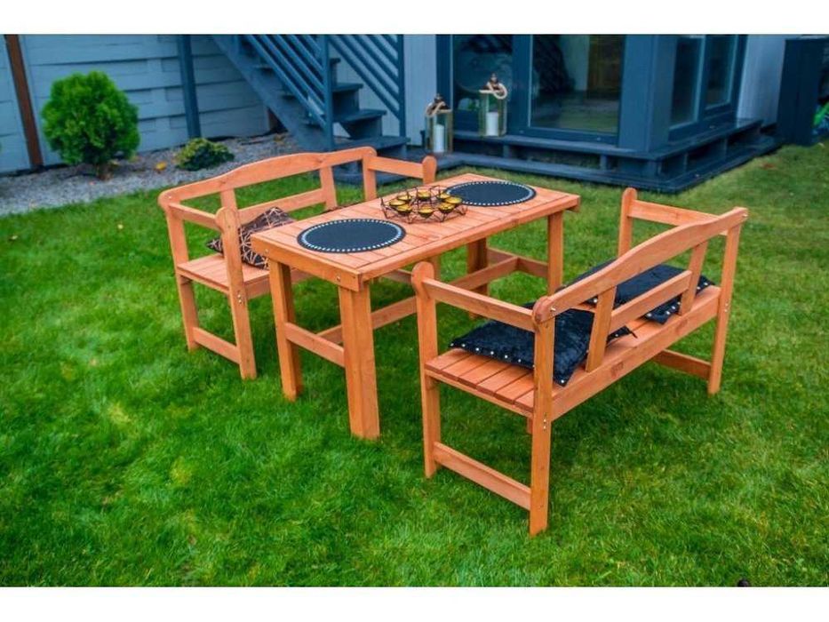 DOSTĘPNE OD RĘKI ! Meble M14, meble ogrodowe , stół, 2 ławki, promocja
