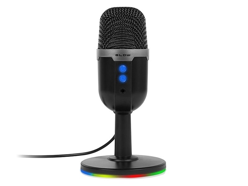mikrofon studyjny z podstawką blow led