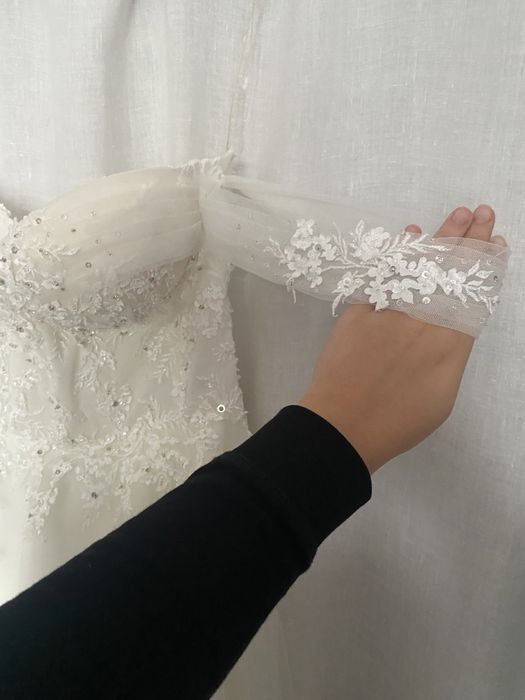 Suknia ślubna (161 cm, rozmiar:38)