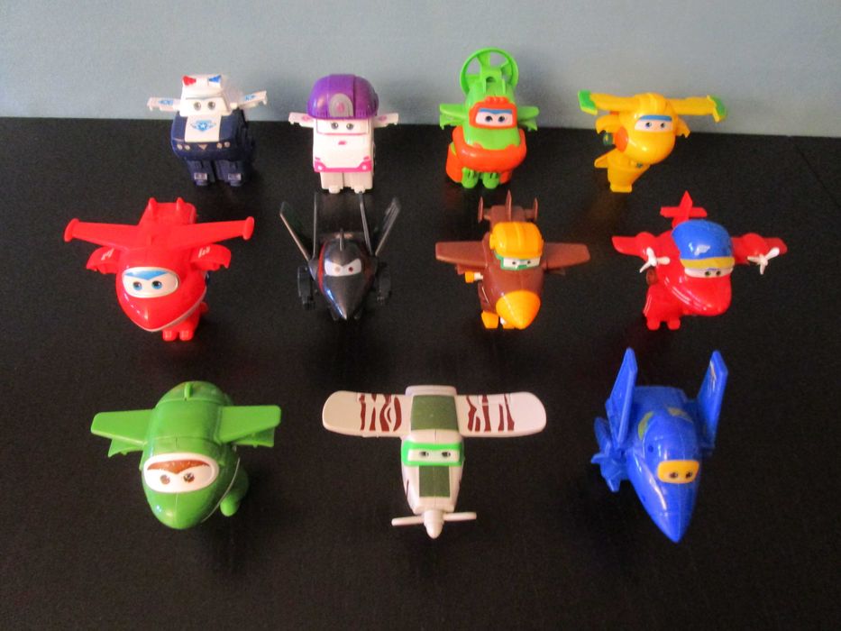 Super Wings Grandes (10cm) da 1ª, 2ª, 3ª e 4ª Temporadas