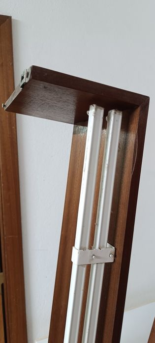 2 sanefas de calha dupla para cortinados