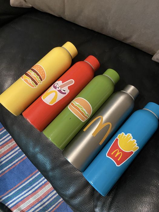 coleçao garrafas do mc donalds