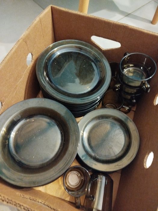 Talerze Arcoroc, naczynia arcoroc duży zestaw.