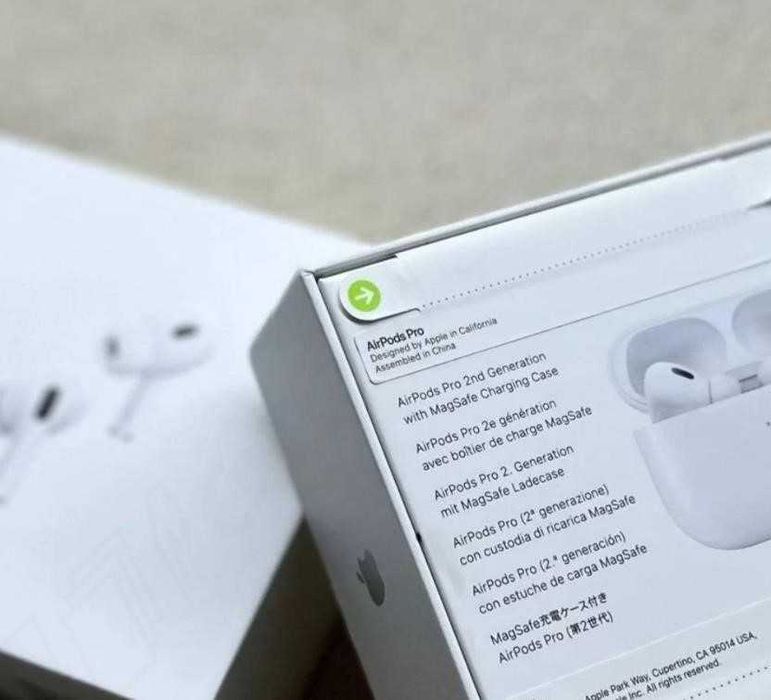 АірПодс Pro Gen 2 без шумки 1в1 Lux Навушники Бездротові +чохол