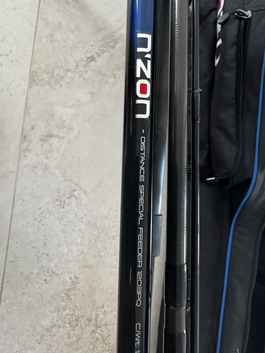 Zestaw Feeder Premium: 2x Daiwa N'ZON Distance (80g i 120g) + 2x Preston Centris SD 520 + Mivardi