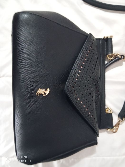 Mala Fable England Faux Leather preta