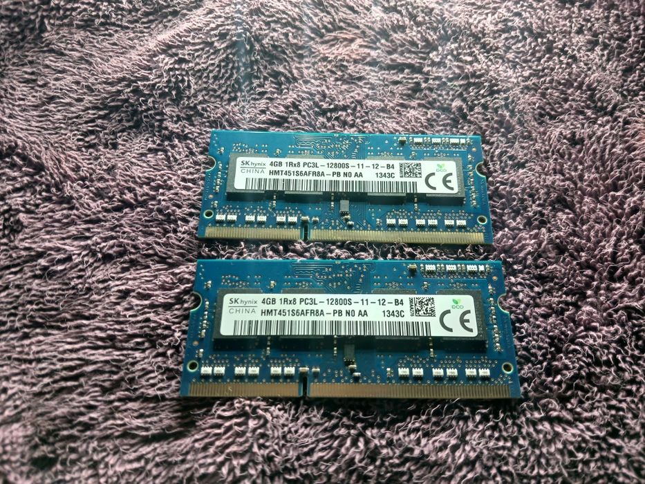 Оперативная память 4GB 1Rx8 PC3L-12800S-11-12-B4, (2 шт.)