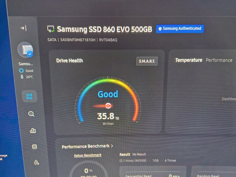 Dysk ssd Samsung 500gb super stan