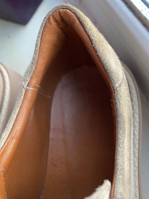 Кеди бежеві шкіряні (нубук)