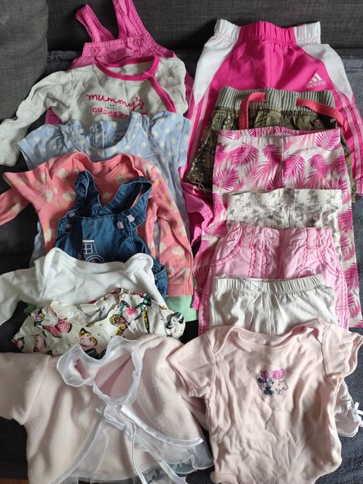 Paczka ubrań dla dziewczynki rozmiar 62