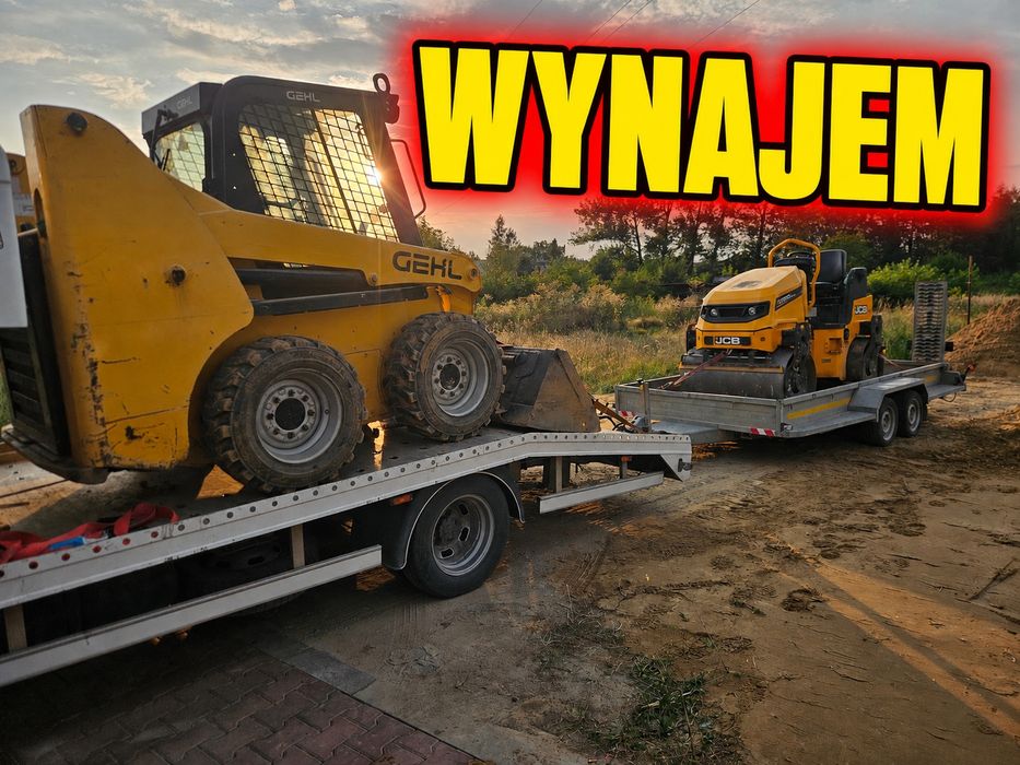 Wynajem minikoparek miniładowarek  walec Tarnów