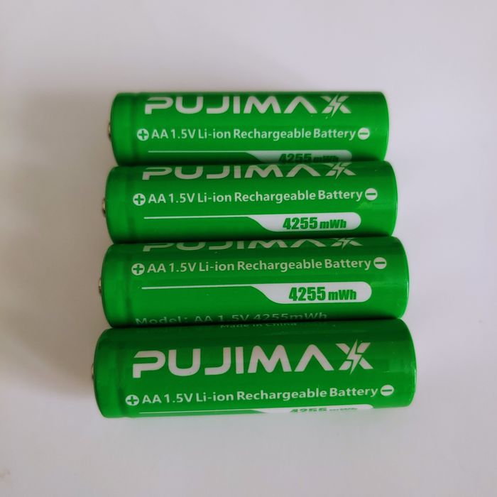 AA Аккумуляторы Li-ion Pujimax 1,5 В 2800mAh или 4255mWh (4 штуки)