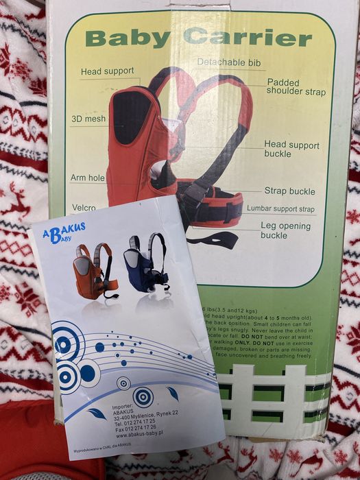 Czerwone Nosidło 3w1