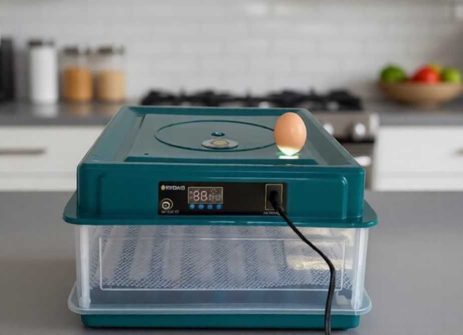 Инкубатор автоматический ПТАХА новый 220/12В автоповорот, стабильная инкубация, гарантия 1 год работает от аккумулятор 12 В