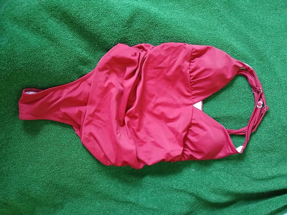 Strój kąpielowy jednoczęściowy bordowy M