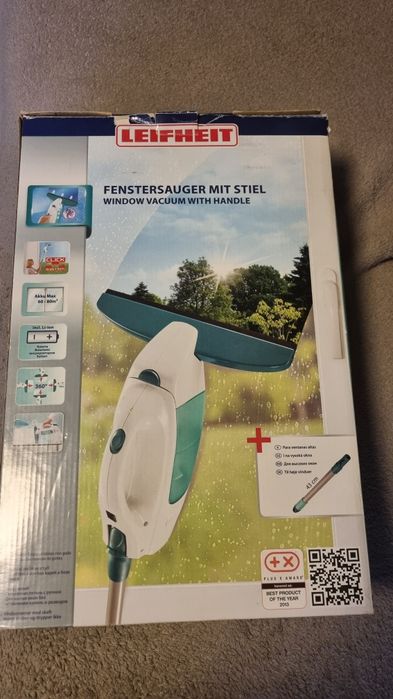 Urządzenie do mycia szyb z drążkiem LEIFHEIT