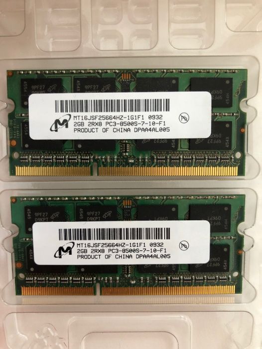 4gb ram - (2x2gb) compativel com Apple
