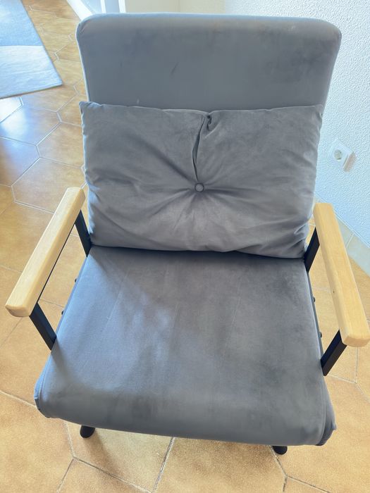 Poltrona que faz de cama