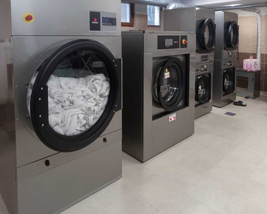 Equipamentos para pequenas e médias lavandarias