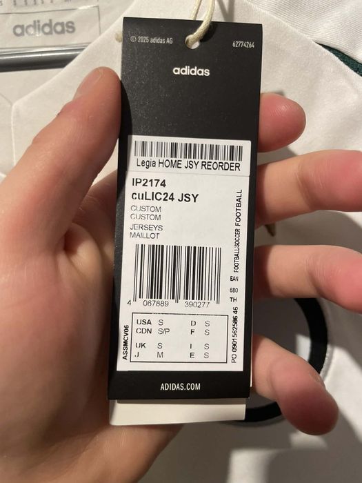 Orginalna meczowa domowa koszulka Legii Warszawa Adidas