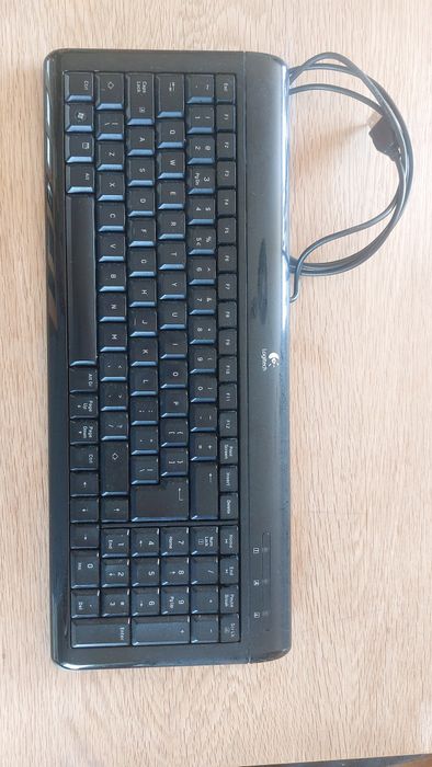 Logitech Ultra Flat Keyboard – klawiatura USB, czarna