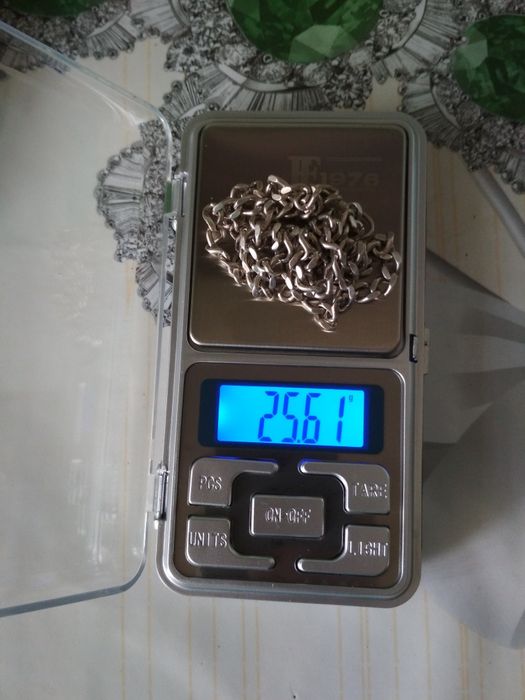 Мужская серебряная цепочка.