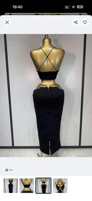 Жіноча сексуальна довга бандажна сукня без рукавів на бретелях,