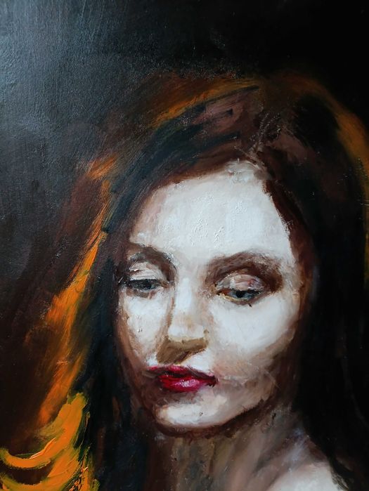 XXL bardzo duży obraz olejny. Marek Grzegorz - Whisper of Light 120x80