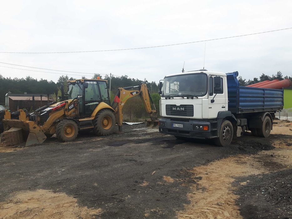 Usługi koparko ładowarką minikoparką  koparką kołową  odśnieżanie