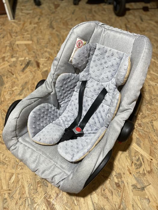 Коляска дитяча 3в1 Adbor OX-V 3в1 в сірому кольорі