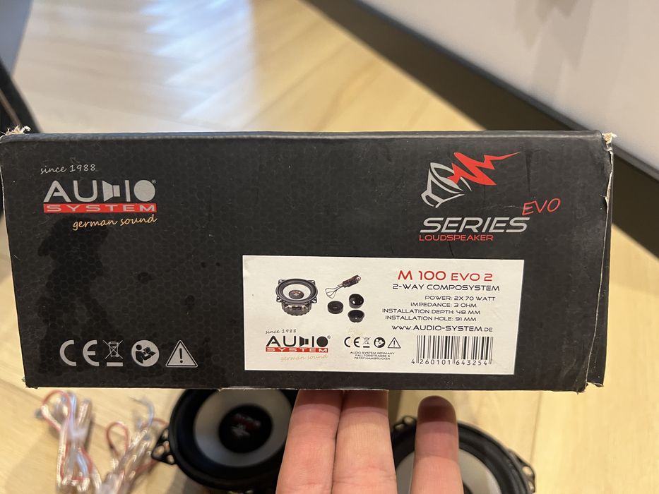 Głośniki Audiosystem M100 evo 2 100mm + tweeter bmw