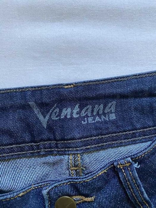 Granatowe jeansowe spodnie z niskim stanem bootcut Ventana M/L 38/40