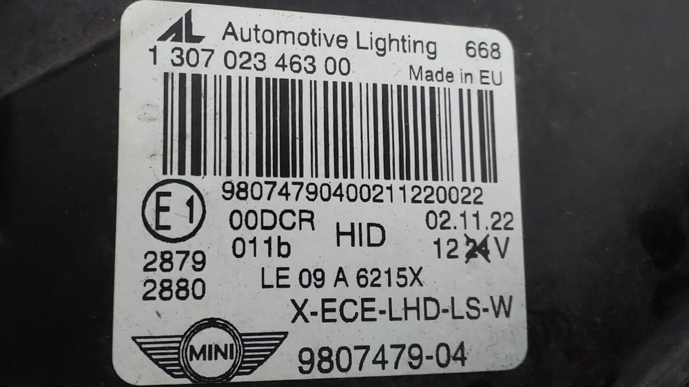 Ótica / farol esquerda MINI Mini Countryman (R60)
