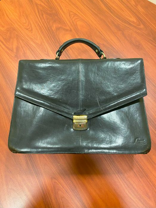 Mala de cabedal vintage LORPEL