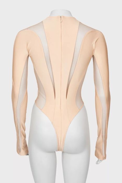 Бежевий боді Mugler
