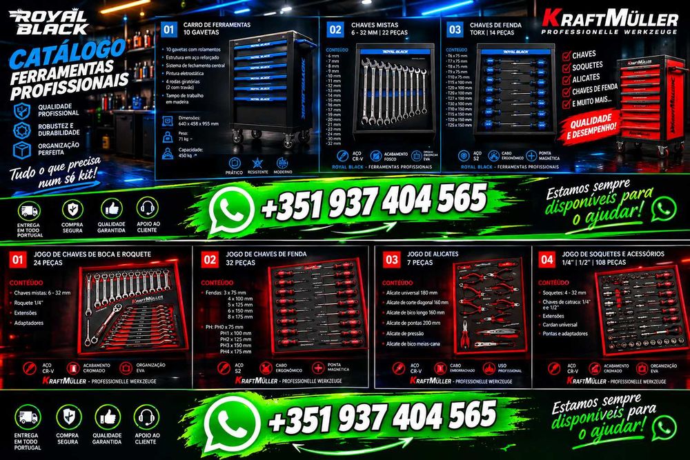Kit De Ferramentas Profissional – Qualidade E Desempenho!