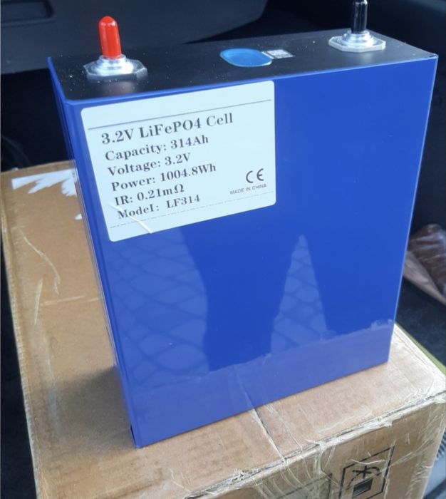 Акумулятори LiFePO4 280 ah 3,2 v 314 ah EVE комірки акуми ячейки  ло