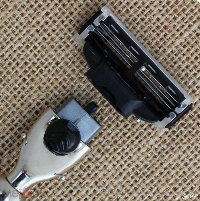 Станок для гоління ручка ріг, срібло, касети Gillette Mach 3!