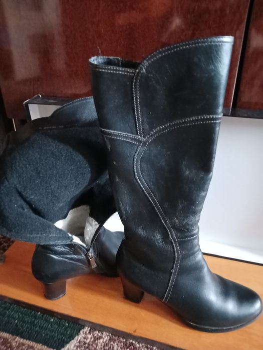 Чоботи,натуральна шкіра,р38