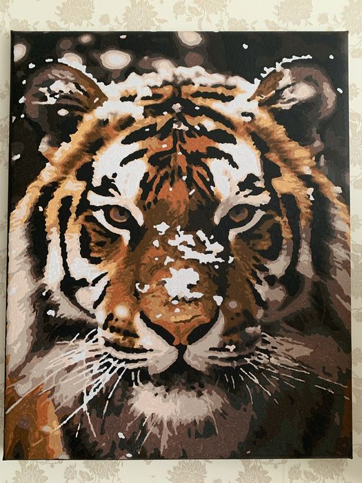 Картина Квіти/ Тигр