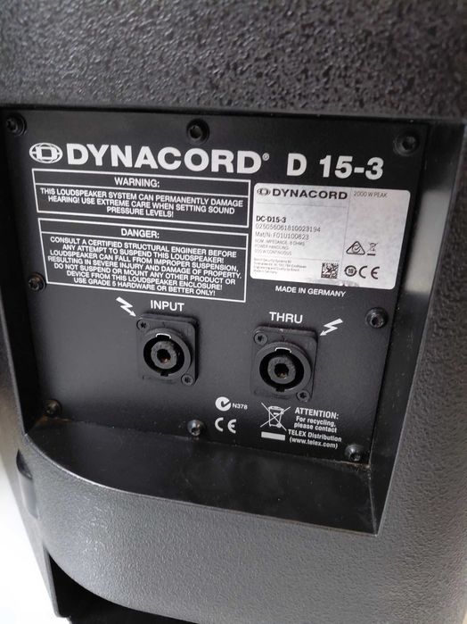 Dynacord D15-3 kolumny 3 drożne sprzedam zamienie POLECAM