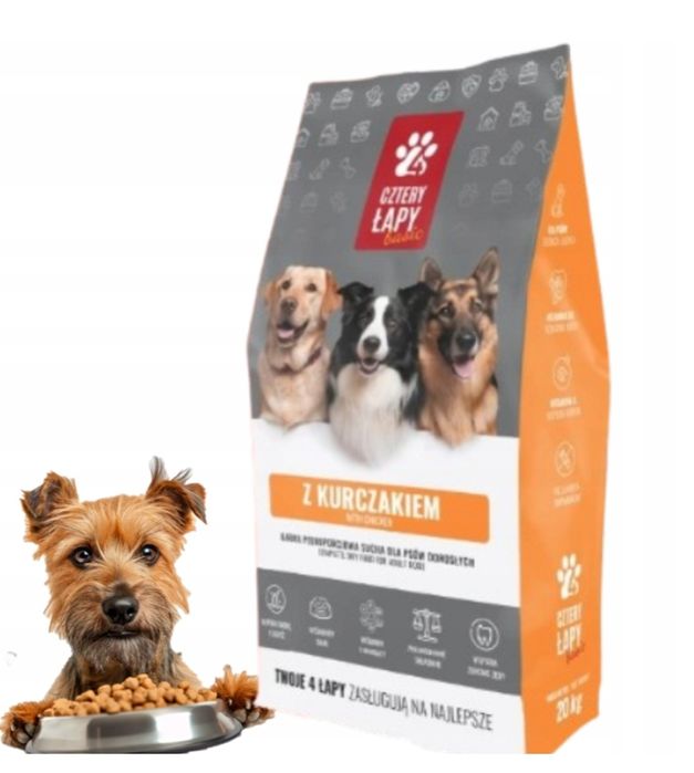 Sucha karma dla.psa o smaku kurczaka 20 kg