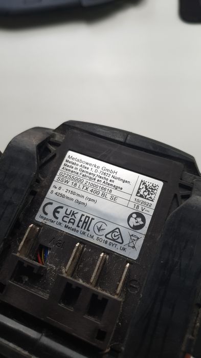 2022 Klucz udarowy Metabo SSW 18 LTX 400 BL SE 400Nm 18V