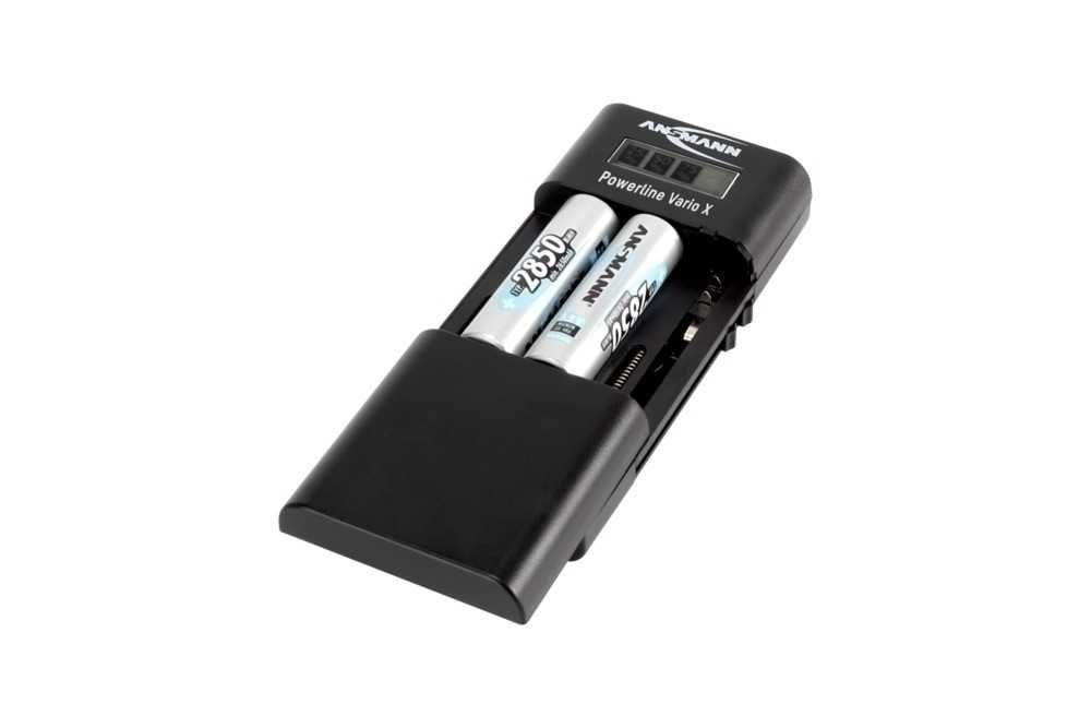 Ansmann Powerline Vario X ładowarka akumulatorów AA / AAA wyświetlacz