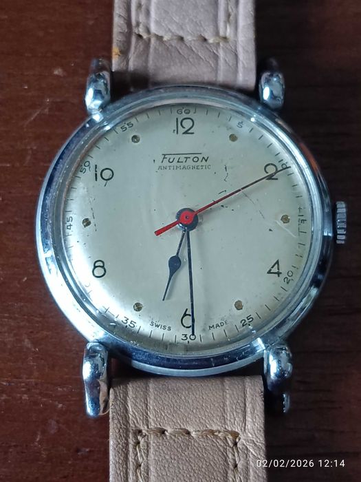 Relógio Suíço Fulton mecânico Excelente exemplar de Época Anos 50