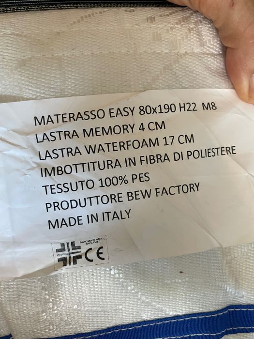 MiaSuite Primavera H22 materac piankowy, poliuretan, 80 x 190cm